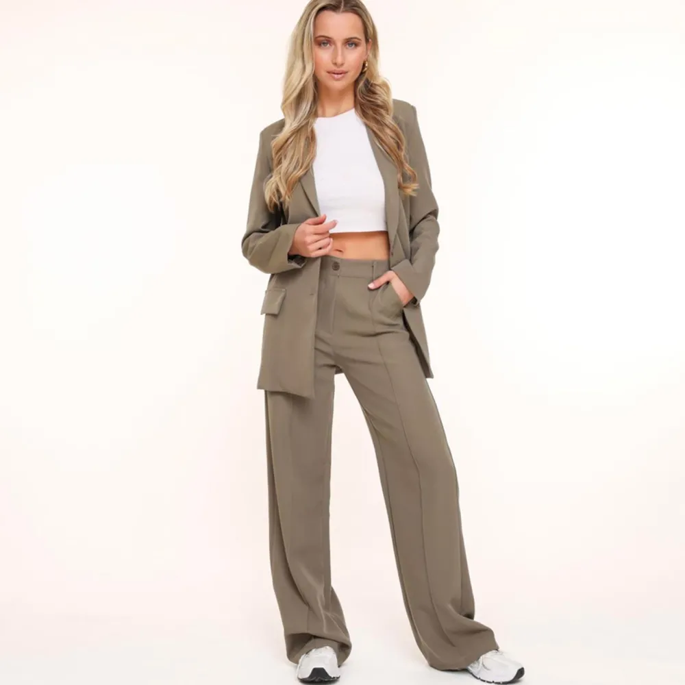 Olivia & Kate Broeken-Army Groene Basic-Pantalon