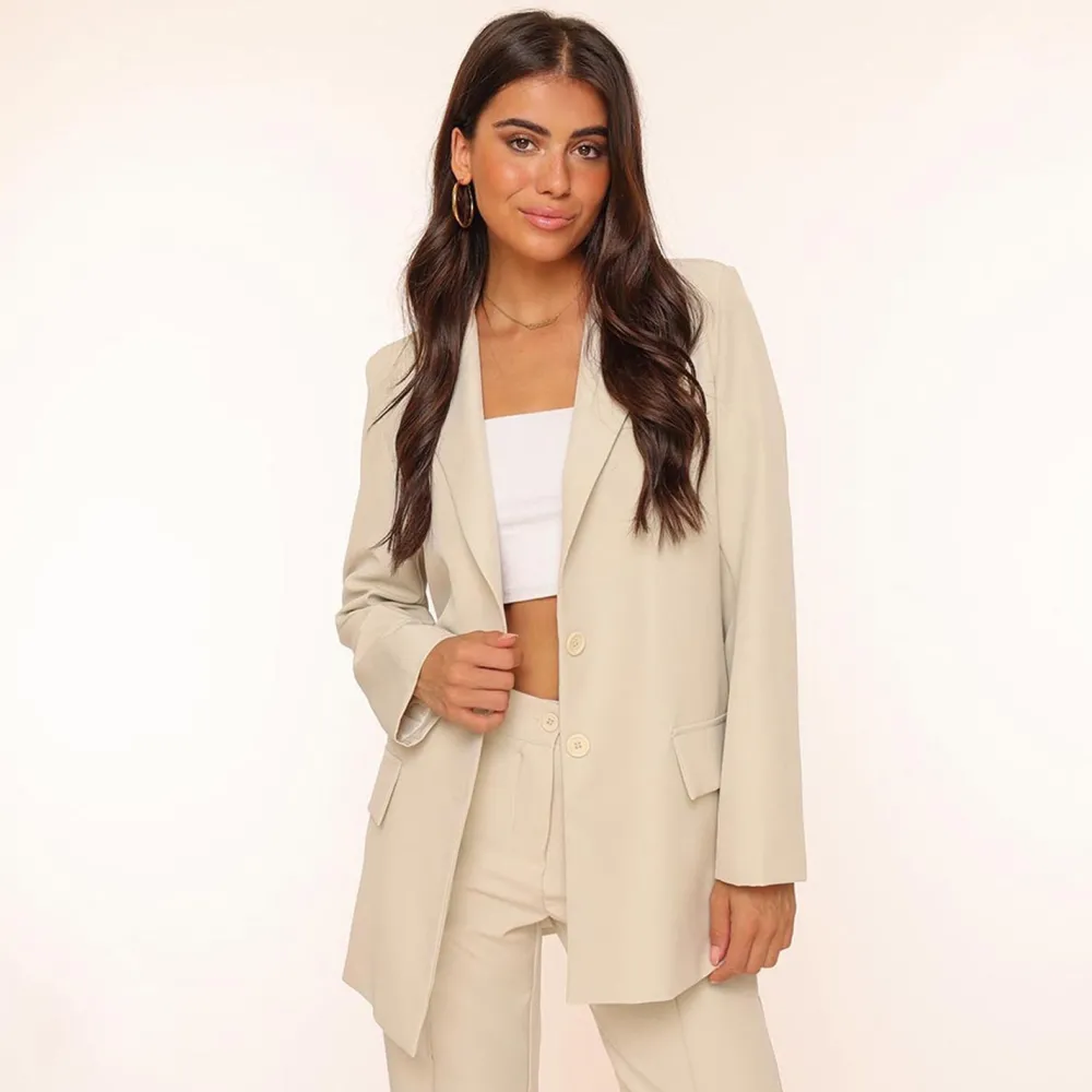 Olivia & Kate Blazers-Beige Basic Rechte-Blazer