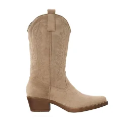 Olivia & Kate Laarzen-Beige Suede Cowboy-Laarzen