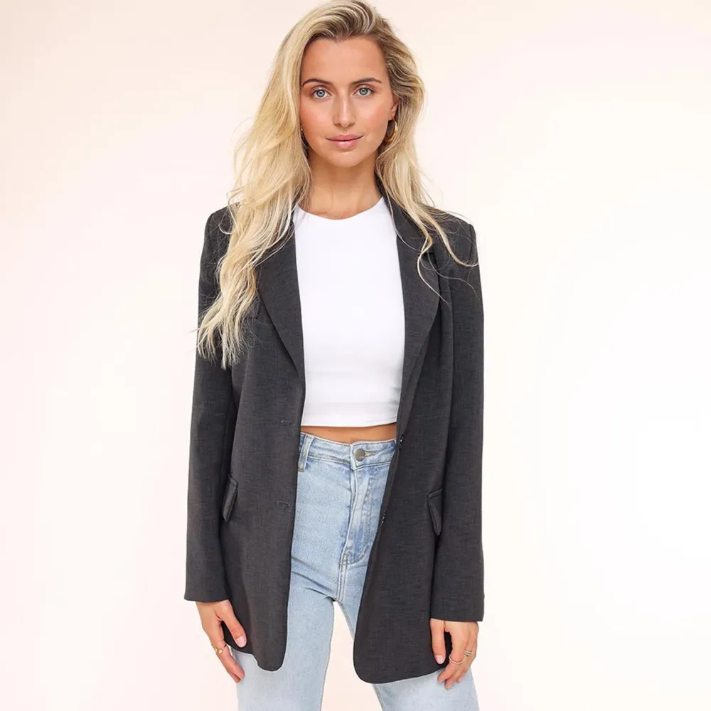 Olivia & Kate Blazers-Donker Grijze Classic-Blazer