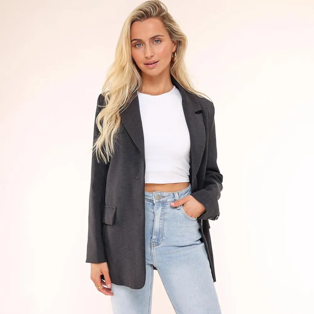 Olivia & Kate Blazers-Donker Grijze Classic-Blazer