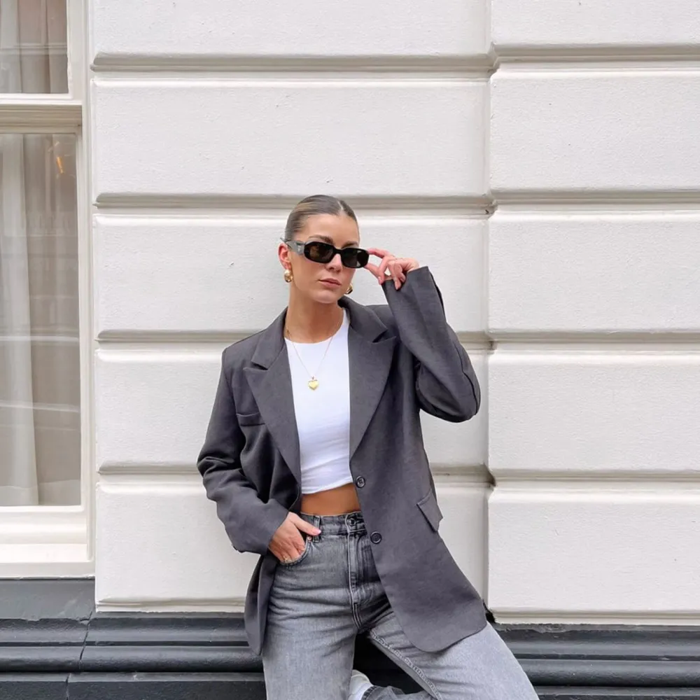 Olivia & Kate Blazers-Donker Grijze Classic-Blazer