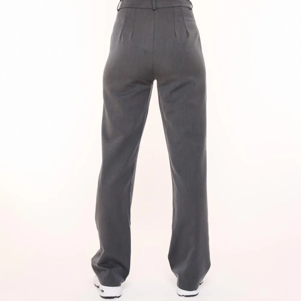 Olivia & Kate Broeken-Donkergrijze Basic-Pantalon