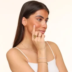 Olivia & Kate Ringen-Gouden Chunky Hart-Ring