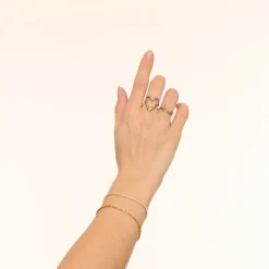 Olivia & Kate Armbanden-Gouden Glitter Stenen-Armband