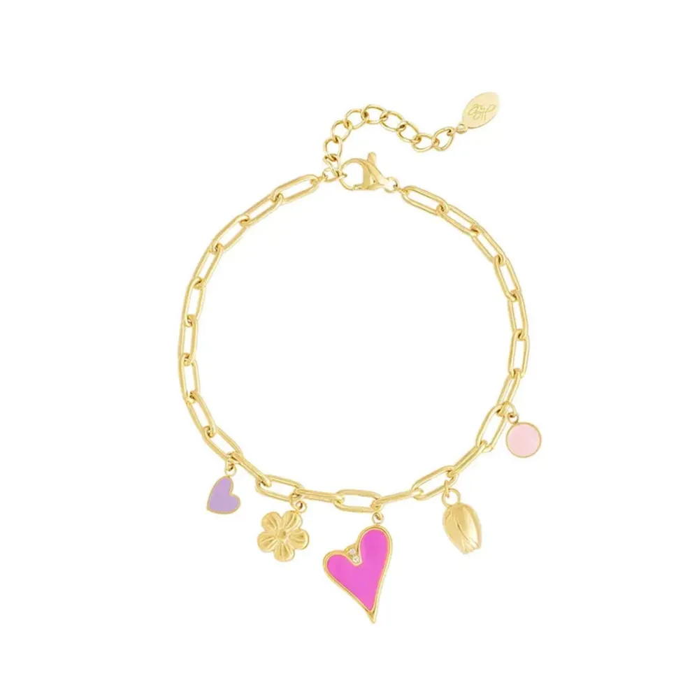 Olivia & Kate Armbanden-Gouden Kleine Bedels Schakel-Armband