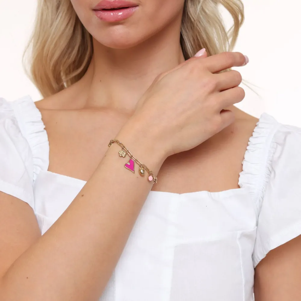 Olivia & Kate Armbanden-Gouden Kleine Bedels Schakel-Armband
