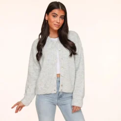 Olivia & Kate Vesten-Grijze Basic Gebreide-Vest