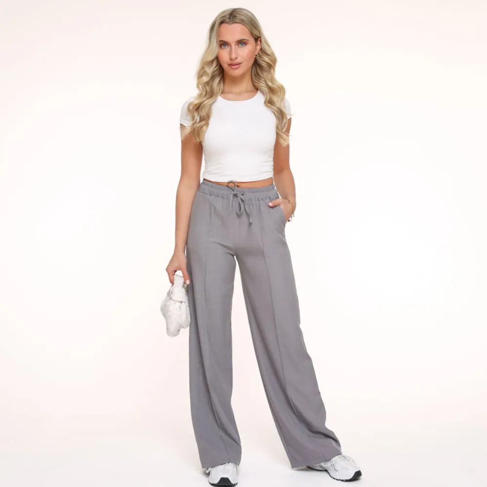 Olivia & Kate Broeken-Grijze Doorlopende Naden-Broek