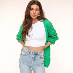 Olivia & Kate Vesten-Groene Wollen-Vest
