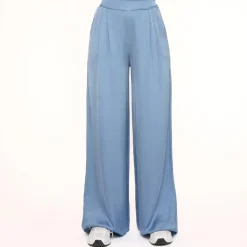 Olivia & Kate Broeken-Jeans Blauwe Tall Satijnen-Broek