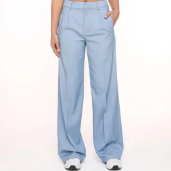 Olivia & Kate Broeken-Jeansblauwe Studio-Pantalon