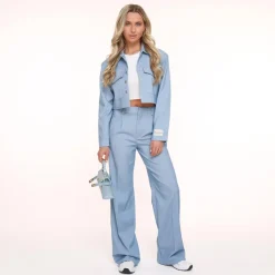Olivia & Kate Broeken-Jeansblauwe Studio-Pantalon