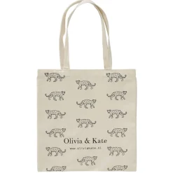 Olivia & Kate Tassen-Leopards-Canvas Bag