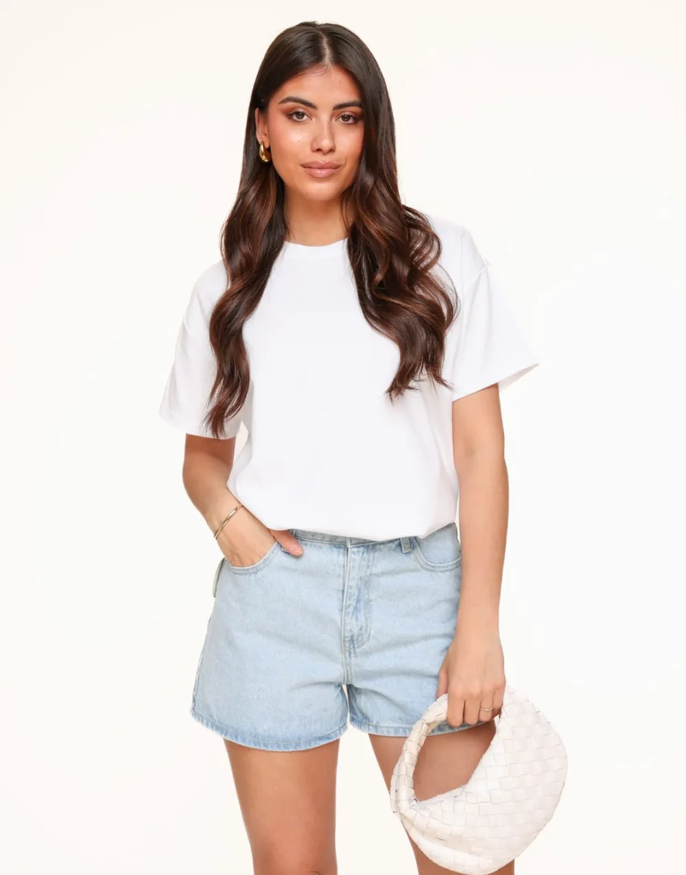 Olivia & Kate Shorts-Lichtblauwe Basic Denim-Short