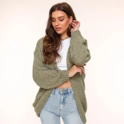 Olivia & Kate Vesten-Lichte Army Groene Wollen-Vest