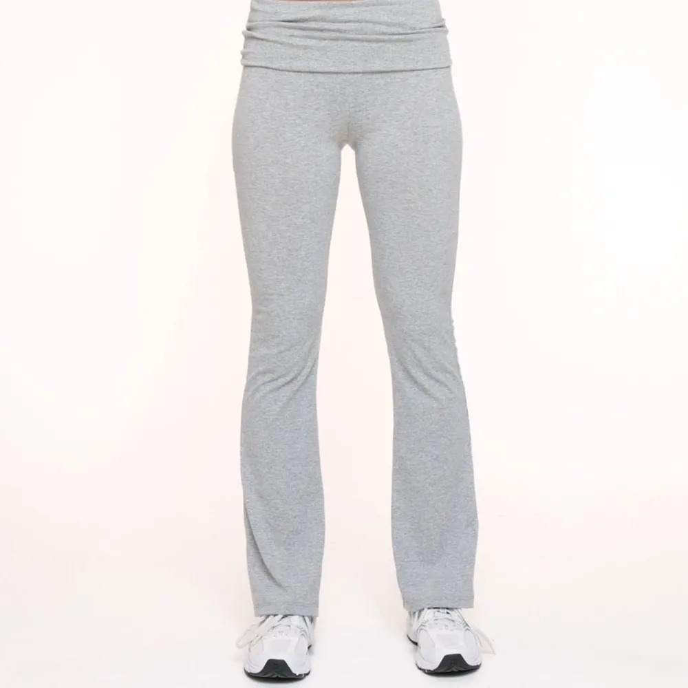 Olivia & Kate Broeken-Lichtgrijze Omgeslagen Rand Petite-Broek