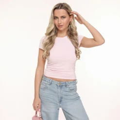 Olivia & Kate Tops-Lichtroze Basic Ss-Top