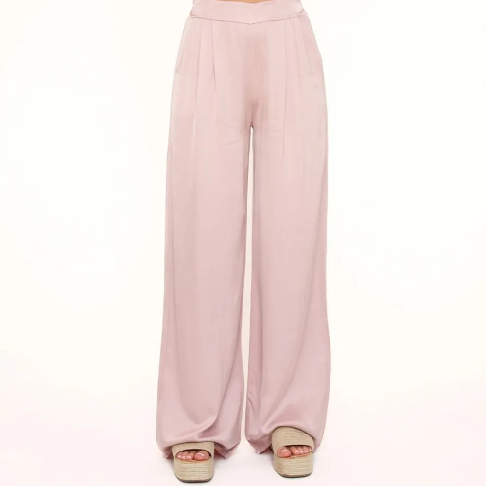 Olivia & Kate Broeken-Lichtroze Tall Satijnen-Broek