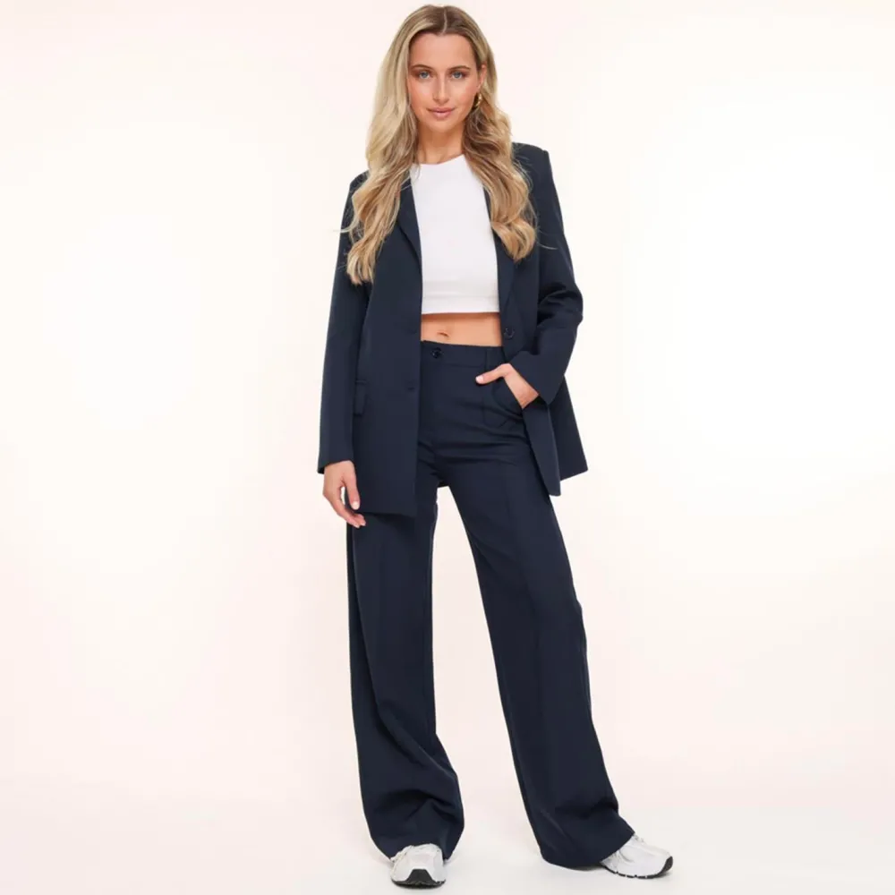 Olivia & Kate Broeken-Navy Blauwe Basic-Pantalon
