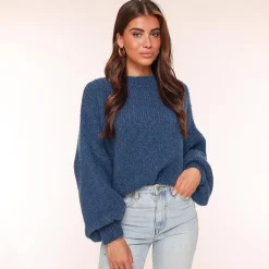 Olivia & Kate Truien-Navy Wollen Gebreide-Trui