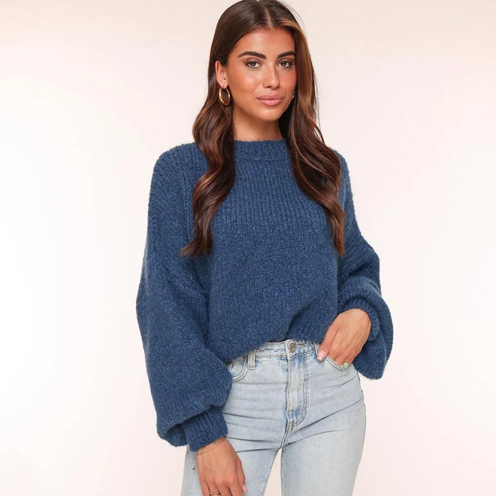 Olivia & Kate Truien-Navy Wollen Gebreide-Trui