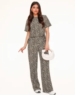 Olivia & Kate Broeken-Panterprint Plisse-Broek