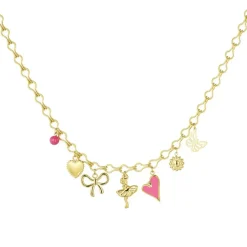Olivia & Kate Kettingen-Roze Details Ronde Schakel-Ketting