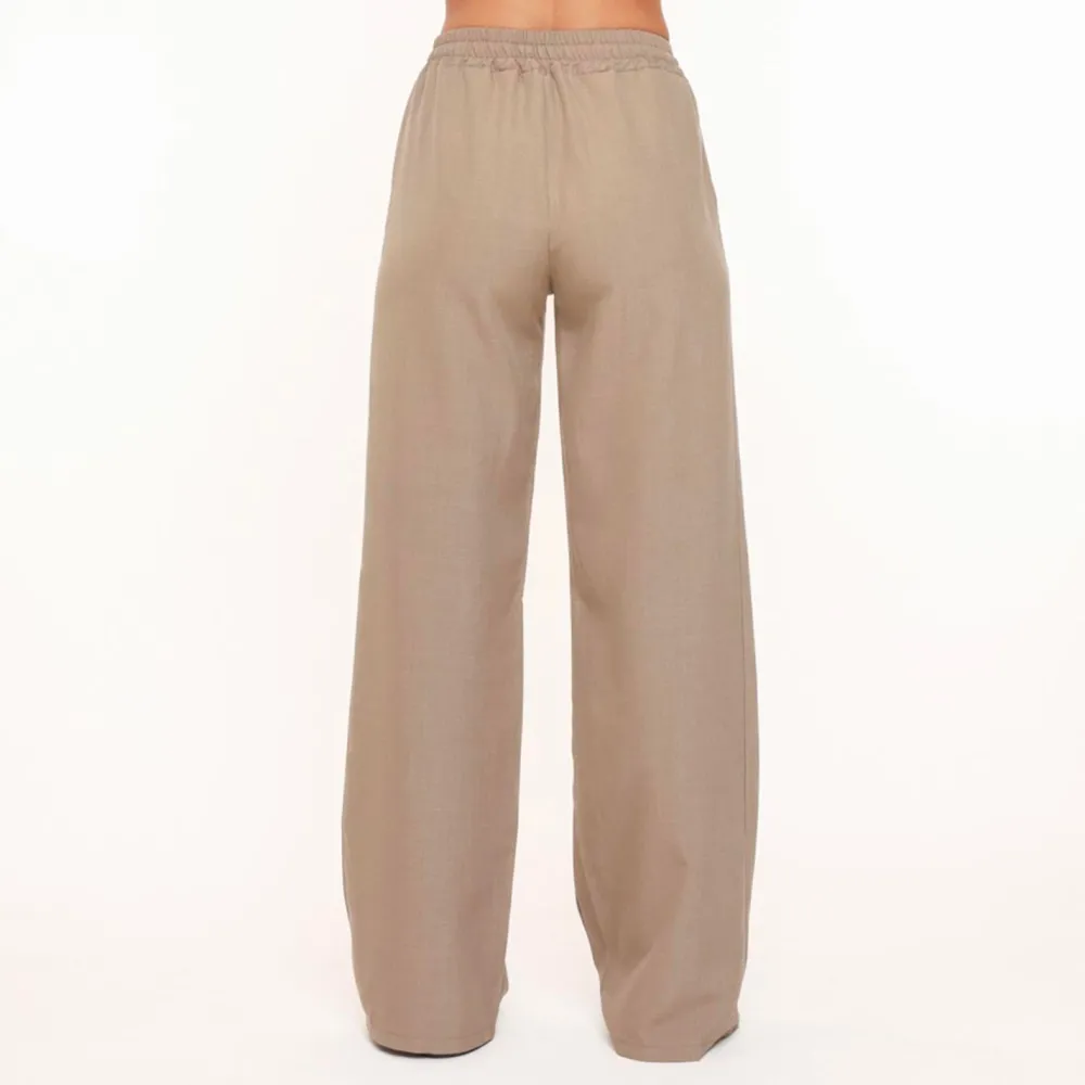 Olivia & Kate Broeken-Taupe Doorlopende Naden-Broek