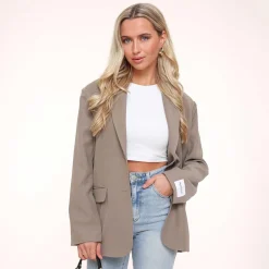 Olivia & Kate Blazers-Taupe Studio Basic-Blazer