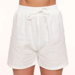 Olivia & Kate Broeken-Witte Linnen-Short