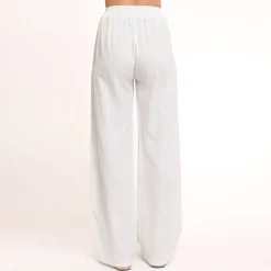 Olivia & Kate Broeken-Witte Tall Linnen-Broek