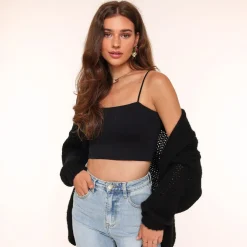 Olivia & Kate Tops-Zwarte Basic Bandeau-Top