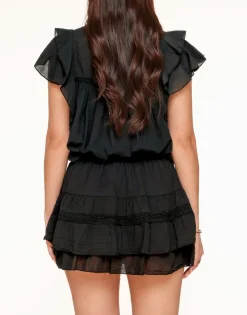 Olivia & Kate Skorts-Zwarte Details Ruffel-Skort