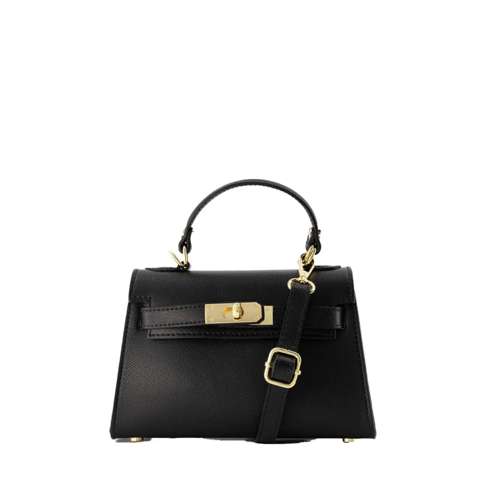 Olivia & Kate Tassen-Zwarte Gouden Details-Tas