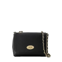 Olivia & Kate Tassen-Zwarte Leren Crossbody-Tas