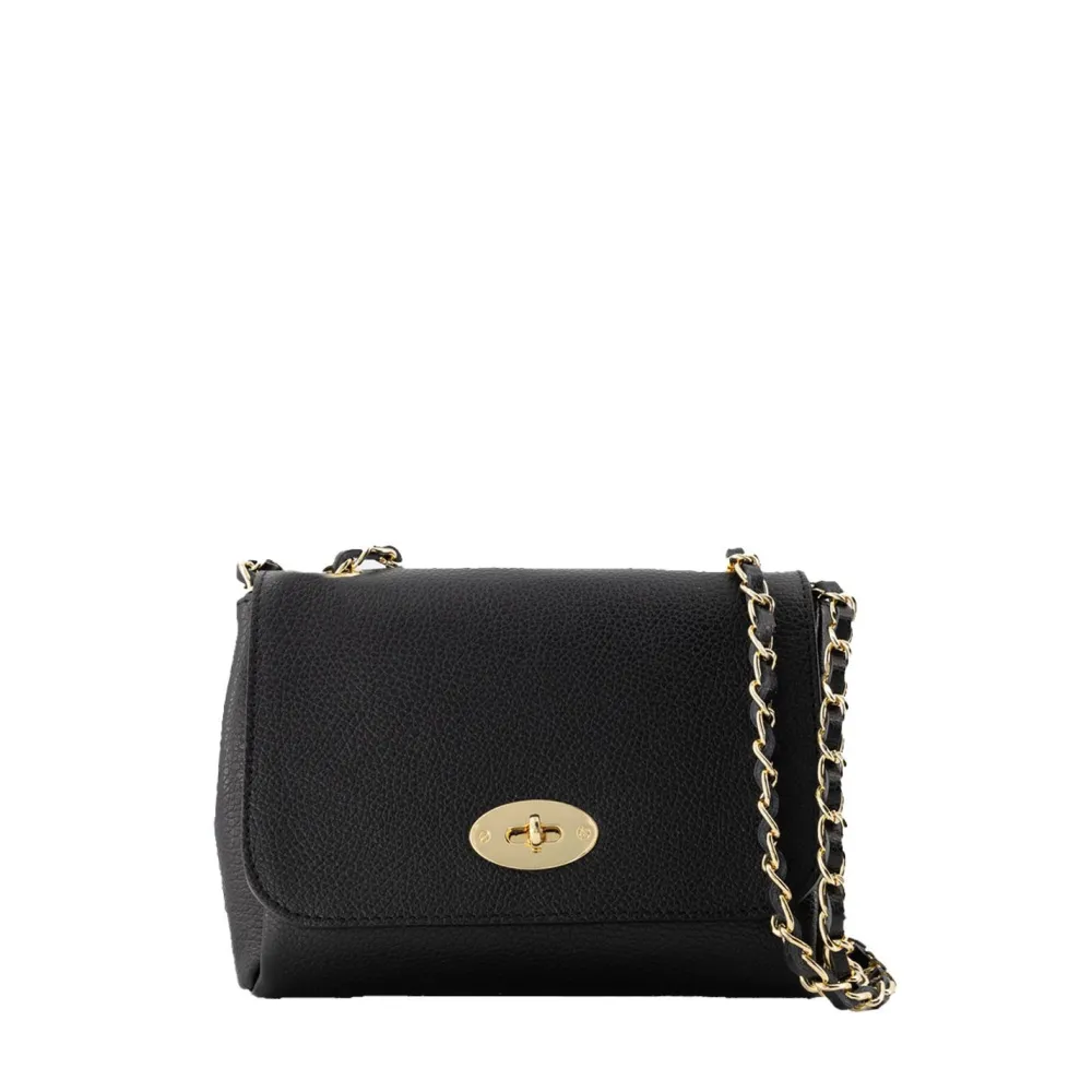 Olivia & Kate Tassen-Zwarte Leren Crossbody-Tas