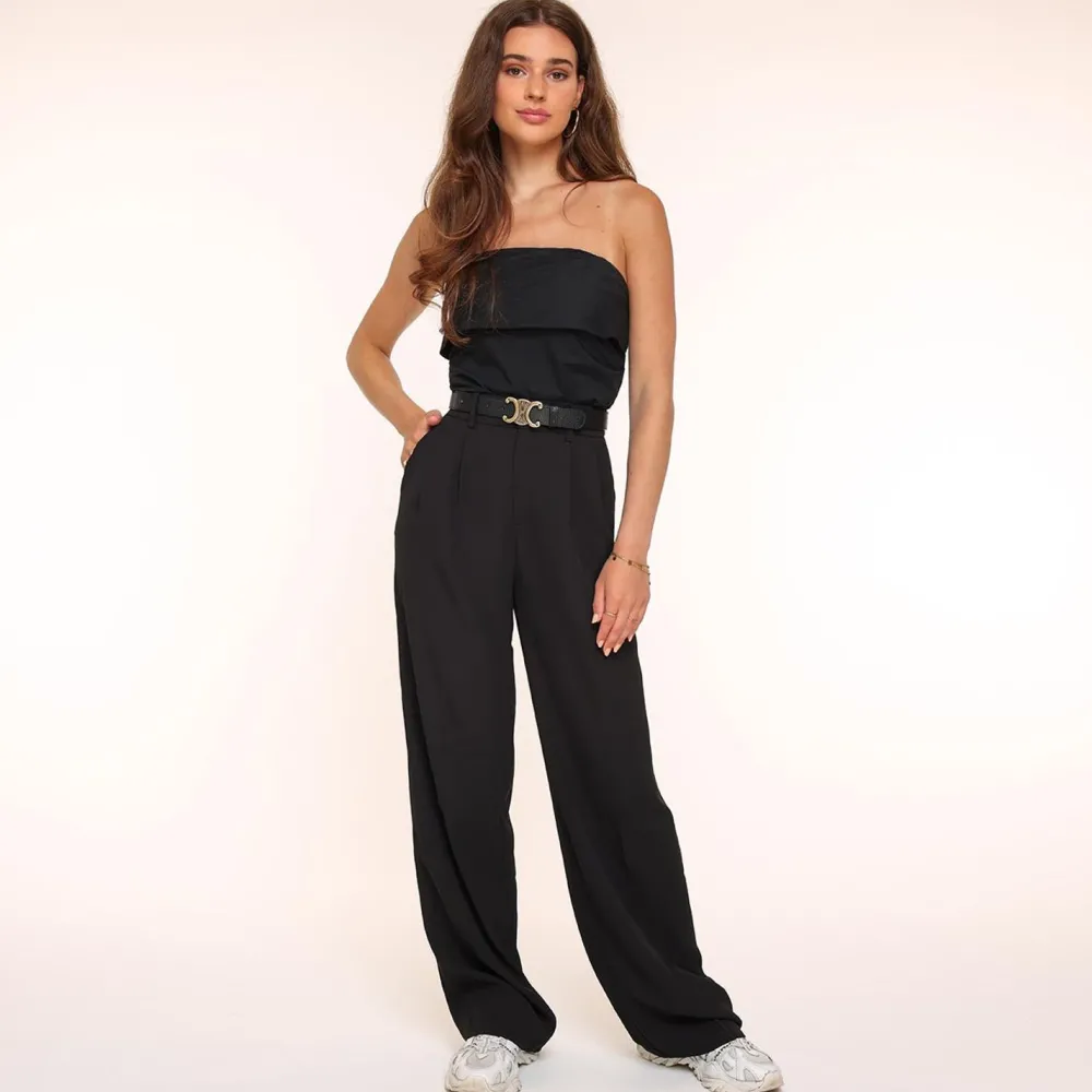 Olivia & Kate Broeken-Zwarte Wijde-Pantalon